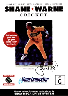 Shane Warne Cricket (Australia) box cover front